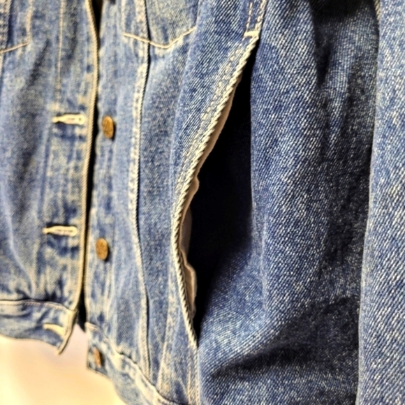 Disney Store Vintage Winnie The Pooh Denim Corduroy Collar Jacket Size S - Picture 6 of 16